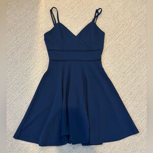 June & Ivy (Francesca’s) Navy Blue Fit & Flare Mini Dress